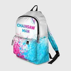 Рюкзак Chainsaw Man neon gradient style: символ сверху, цвет: 3D-принт