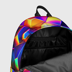 Рюкзак Бензиновые неоновые кристаллы, цвет: 3D-принт — фото 2