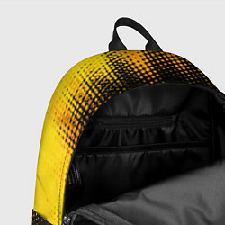 Рюкзак Nissan - gold gradient: символ сверху, цвет: 3D-принт — фото 2