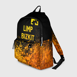 Рюкзак Limp Bizkit - gold gradient: символ сверху, цвет: 3D-принт
