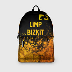Рюкзак Limp Bizkit - gold gradient: символ сверху, цвет: 3D-принт — фото 2