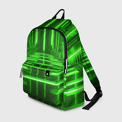 Рюкзак Зеленые световые объекты, цвет: 3D-принт
