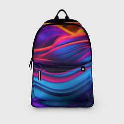 Рюкзак Яркие неоновые волны, цвет: 3D-принт — фото 2