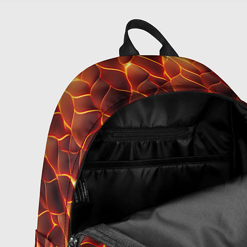 Рюкзак Огненная мозаичная текстура / 3D-принт – фото 4