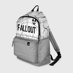 Рюкзак Fallout glitch на светлом фоне: символ сверху