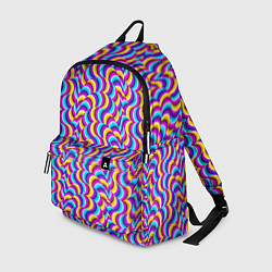 Рюкзак Красочный фон с ползучими змеями, цвет: 3D-принт