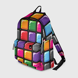 Рюкзак Пиксельные кубики, цвет: 3D-принт