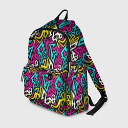 Рюкзак Цветные зигзаги Colored zigzags, цвет: 3D-принт