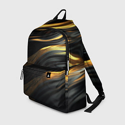 Рюкзак Золотистые волны, цвет: 3D-принт