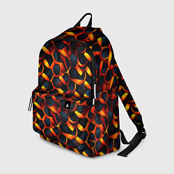 Рюкзак Оранжевые звенья, цвет: 3D-принт