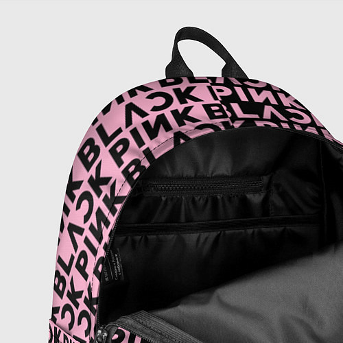 Рюкзак Blackpink - pink text / 3D-принт – фото 4