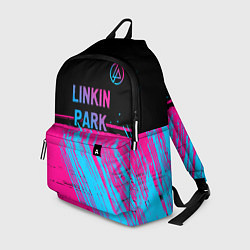 Рюкзак Linkin Park - neon gradient: символ сверху, цвет: 3D-принт