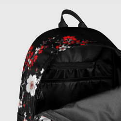 Рюкзак Белая и красная сакура - цветение, цвет: 3D-принт — фото 2
