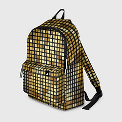 Рюкзак Золотая мозаика, поверхность диско шара, цвет: 3D-принт