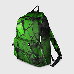 Рюкзак Зеленое треснутое стекло, цвет: 3D-принт