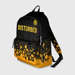 Рюкзак Disturbed - gold gradient: символ сверху, цвет: 3D-принт