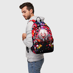 Рюкзак Сумасшедшая аниме девочка от нейросети, цвет: 3D-принт — фото 2