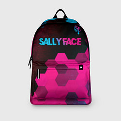Рюкзак Sally Face - neon gradient: символ сверху, цвет: 3D-принт — фото 2