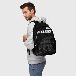 Рюкзак Ford speed на темном фоне со следами шин: символ с, цвет: 3D-принт — фото 2