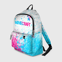 Рюкзак Minecraft neon gradient style: символ сверху