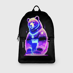 Рюкзак Космический светящийся мишка, цвет: 3D-принт — фото 2