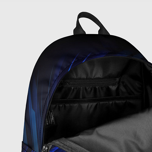 Рюкзак Blue black texture / 3D-принт – фото 4
