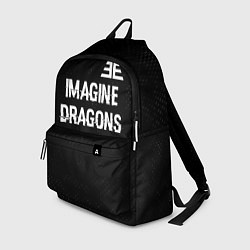 Рюкзак Imagine Dragons glitch на темном фоне: символ свер, цвет: 3D-принт