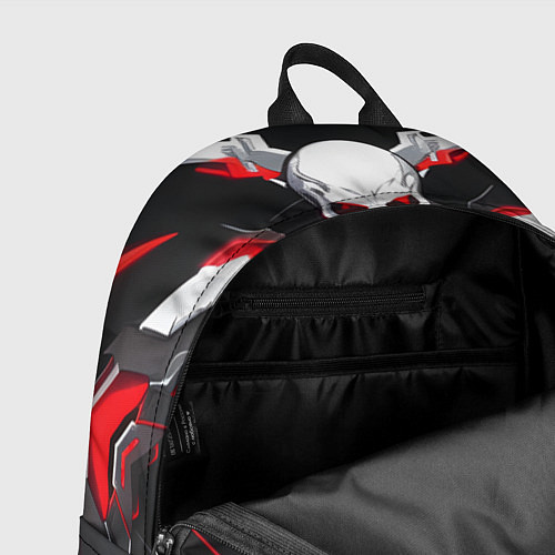 Рюкзак Красный киберпанк-скелет / 3D-принт – фото 4