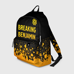 Рюкзак Breaking Benjamin - gold gradient: символ сверху, цвет: 3D-принт