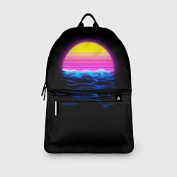 Рюкзак Неоновый закат - гранж, цвет: 3D-принт — фото 2