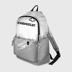 Рюкзак Chevrolet speed на светлом фоне со следами шин: си, цвет: 3D-принт