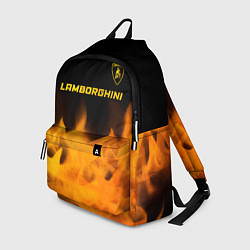 Рюкзак Lamborghini - gold gradient: символ сверху, цвет: 3D-принт
