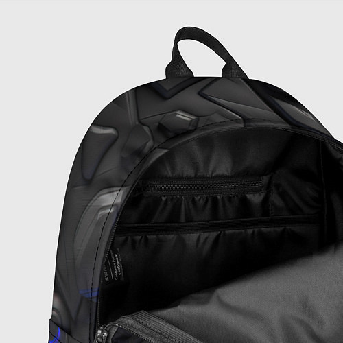Рюкзак Черные объемные вставки / 3D-принт – фото 4