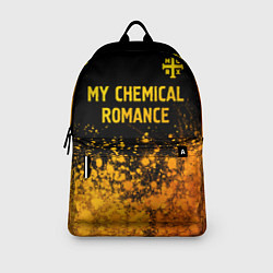 Рюкзак My Chemical Romance - gold gradient: символ сверху, цвет: 3D-принт — фото 2