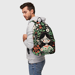 Рюкзак Девочка в цветах - Бохо, цвет: 3D-принт — фото 2