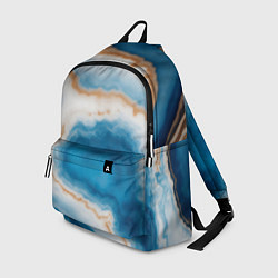 Рюкзак Волна голубого агата, цвет: 3D-принт