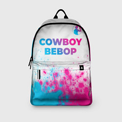Рюкзак Cowboy Bebop neon gradient style: символ сверху, цвет: 3D-принт — фото 2