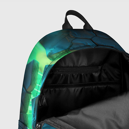 Рюкзак CS GO green texture logo / 3D-принт – фото 4