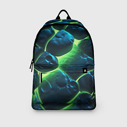 Рюкзак Разлом зеленых плит с неоном, цвет: 3D-принт — фото 2