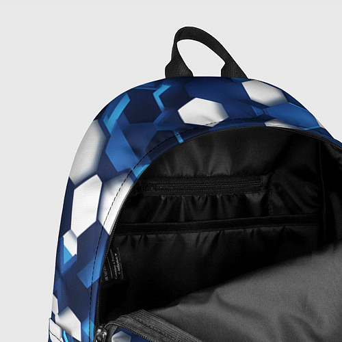 Рюкзак Cyber hexagon Blue / 3D-принт – фото 4