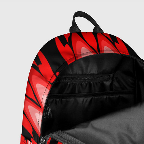 Рюкзак Сердечки с красными узорами / 3D-принт – фото 4