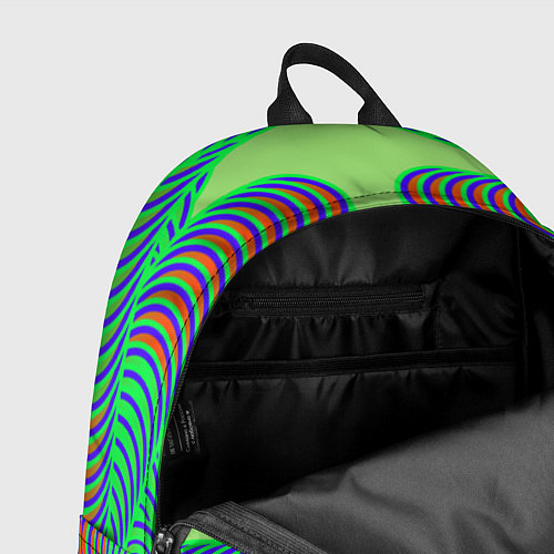 Рюкзак Дуги на зеленом фоне / 3D-принт – фото 4