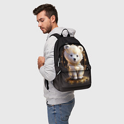 Рюкзак Белый медвежонок, цвет: 3D-принт — фото 2