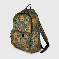 Рюкзак Страшный паттерн с тыквами, цвет: 3D-принт