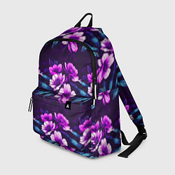 Рюкзак Цветы неон узор, цвет: 3D-принт