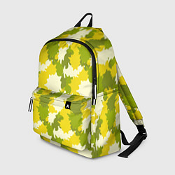 Рюкзак Желто-зеленый камуфляж, цвет: 3D-принт