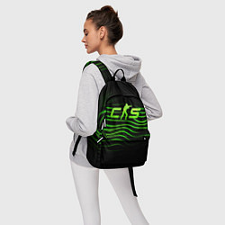Рюкзак CS2 green logo, цвет: 3D-принт — фото 2