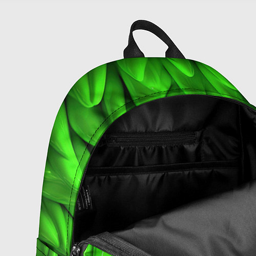 Рюкзак Зеленая абстрактная текстура / 3D-принт – фото 4