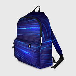 Рюкзак Яркие неоновые полосы - минимализм, цвет: 3D-принт