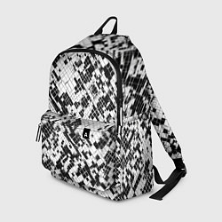 Рюкзак Чёрно-белая сеть, цвет: 3D-принт